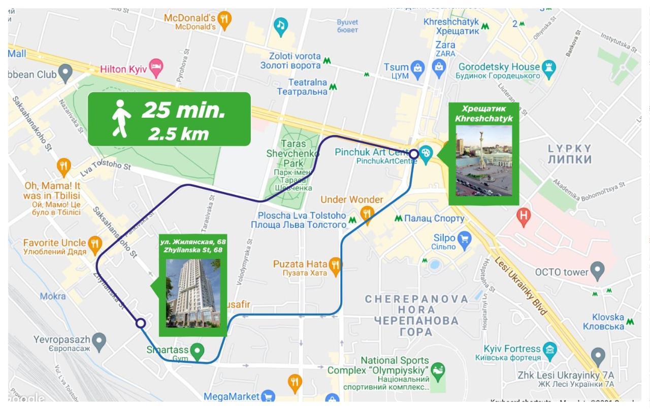 Petrovdom Ж38 In Luxury Apartments At 68 Zhylyanska Street,38 Perlyna Kiev Exteriör bild